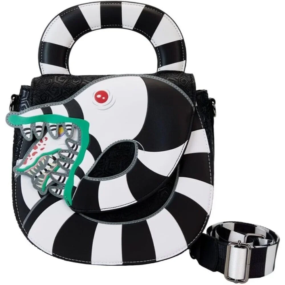 Beetlejuice Sandworm Crossbody Bag Polyurethane Women’s Travel Stylish